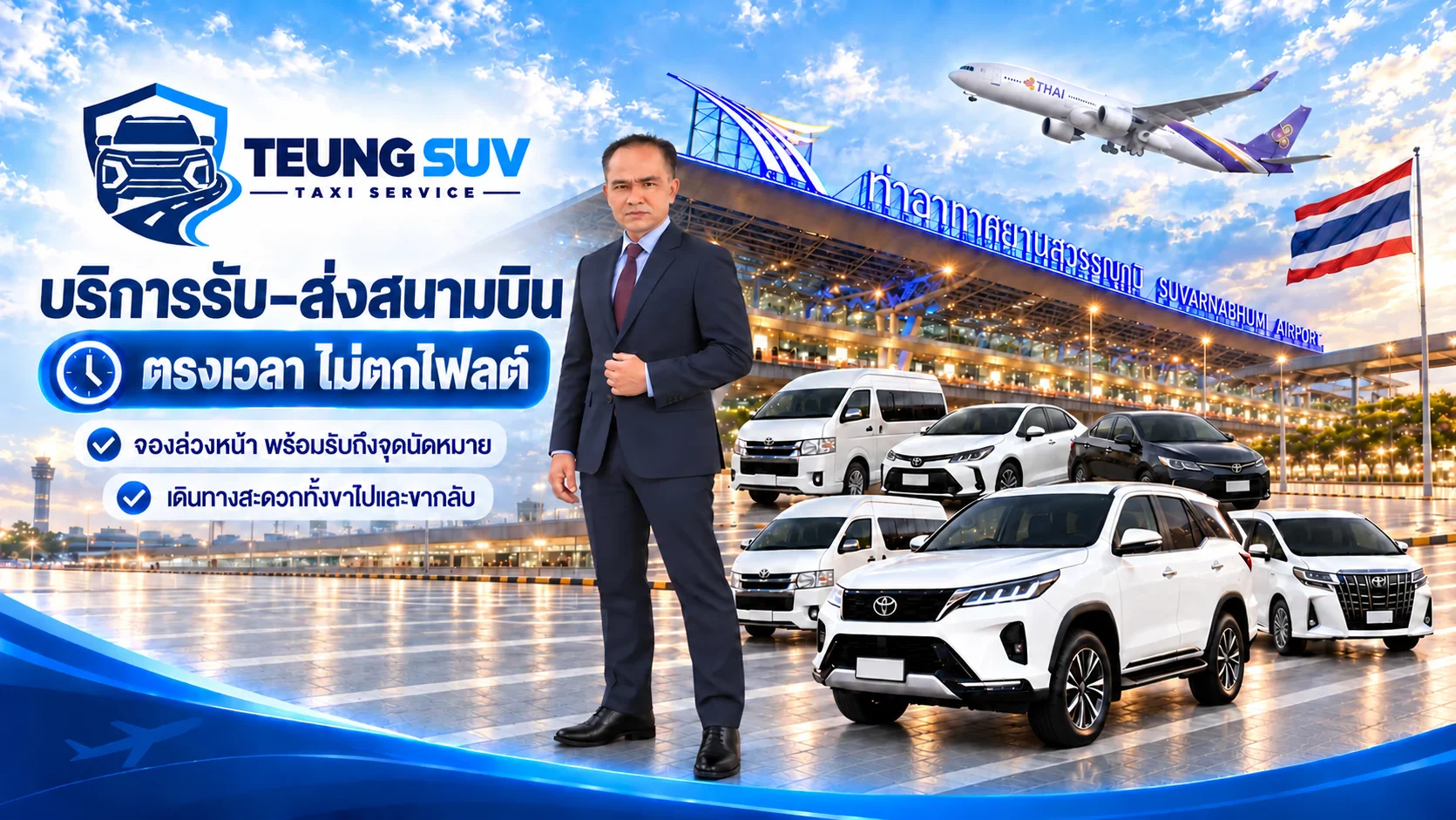 TEUNG SUV TAXI SERVICE บริการรับส่งสนามบินสุวรรณภูมิและดอนเมือง